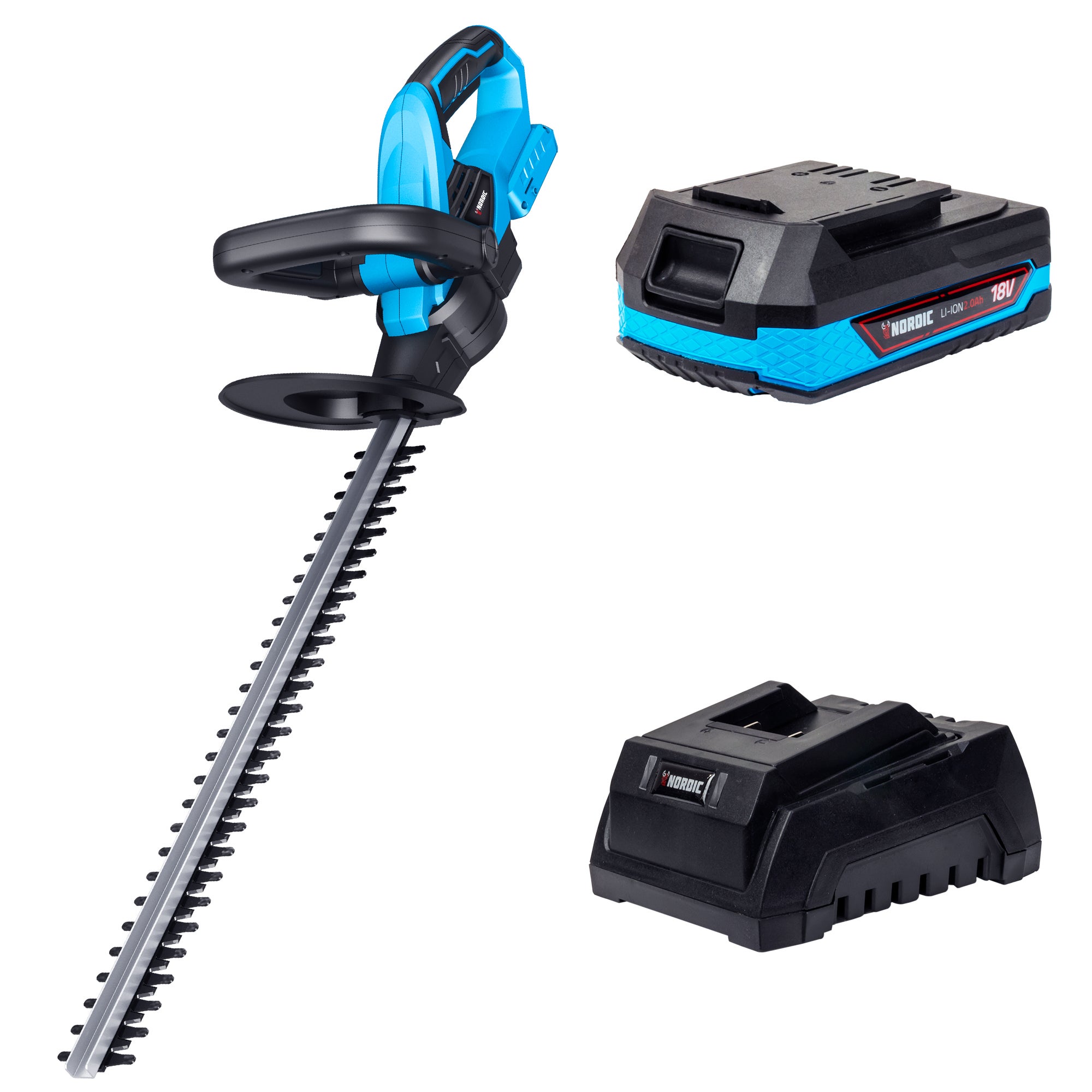 18v Li ion Cordless Hedge Trimmer Combo Kit 2ah TopmaQ