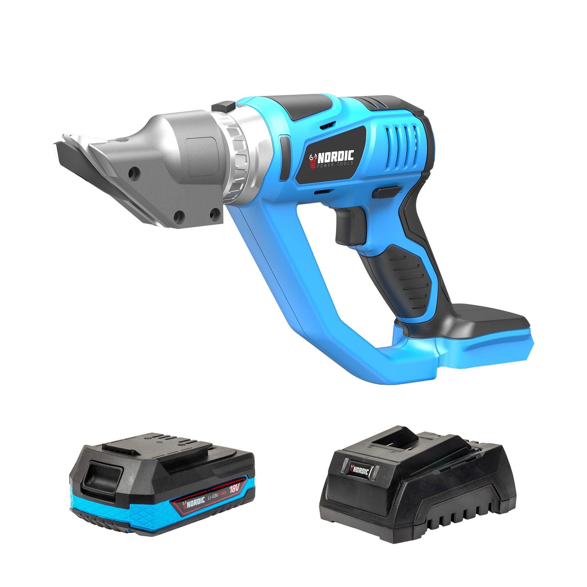 Cordless outlet power shears