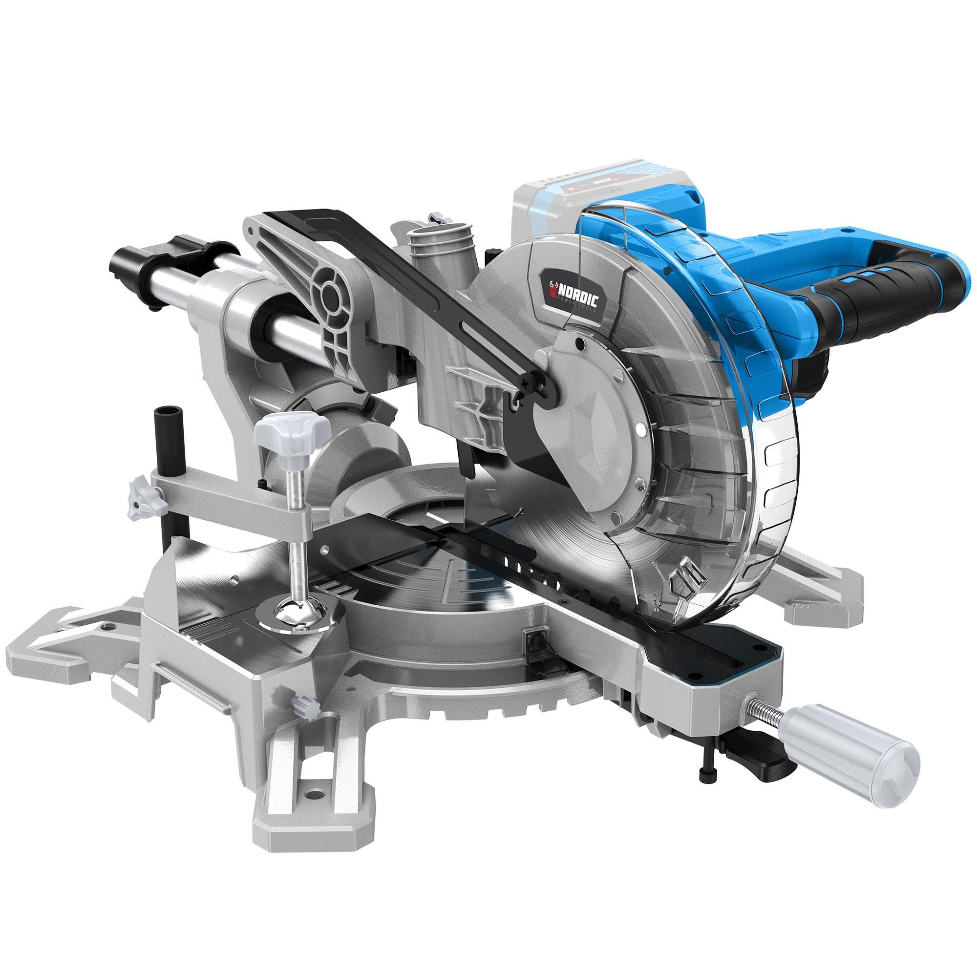 18v Li ion Cordless Sliding Mitre Saw 210mm Skin O. TopmaQ