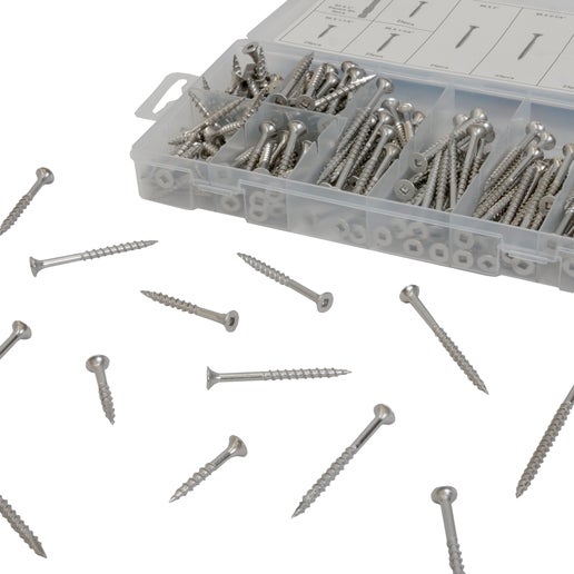 202pc Stainless Steel Robertson Screw Assortment | Tools | TopmaQ