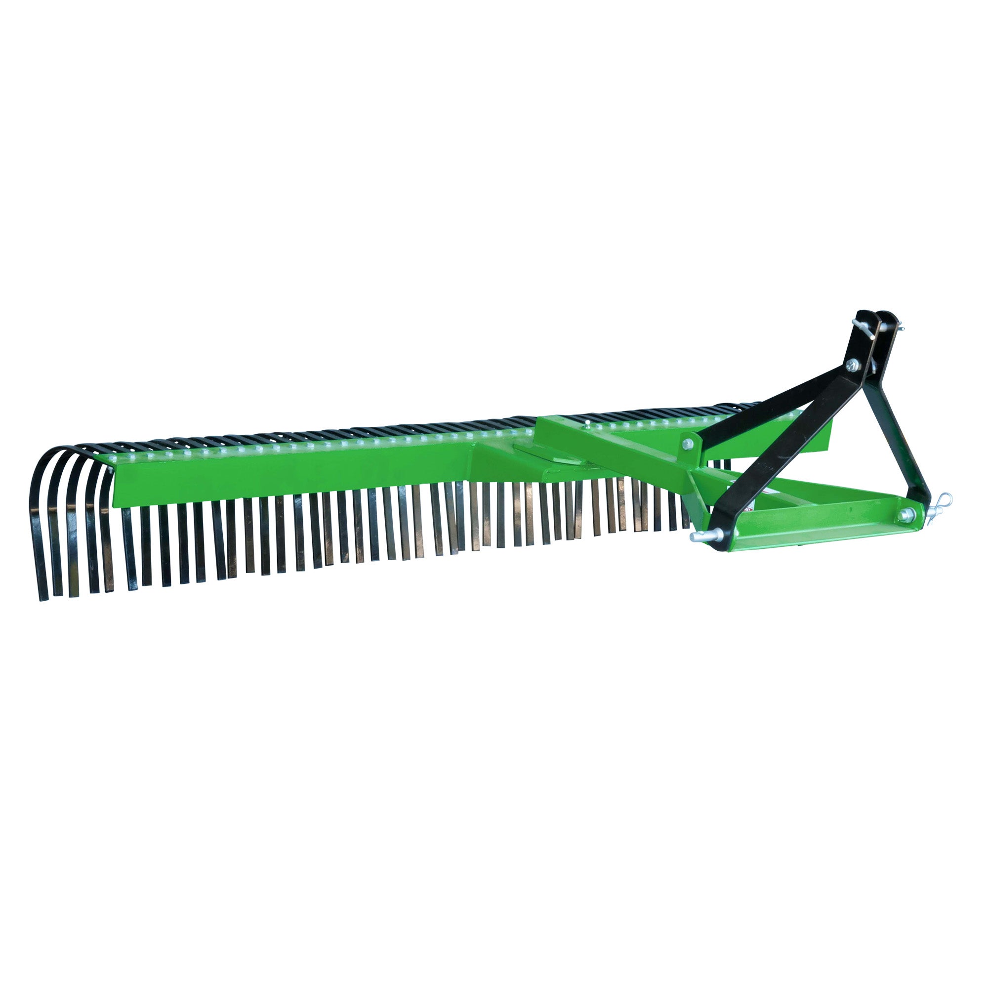 Mower rake online attachment