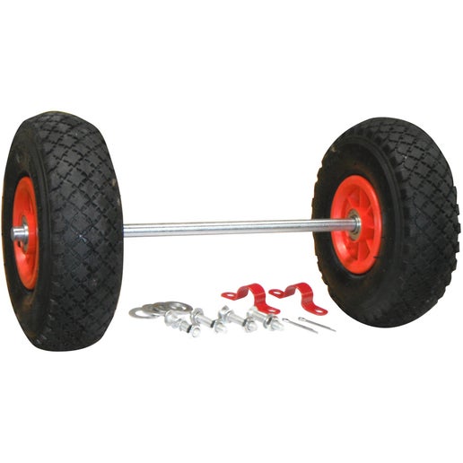 260x85mm Pneumatic Wheel & Axle Kit | Topmaq