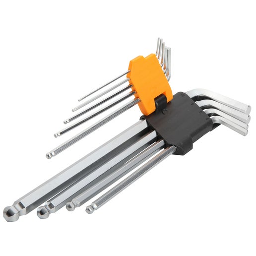 9pc Ball Point Extra Long Arm Hex Key Set - Metric | Tools | TopmaQ