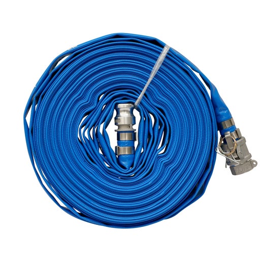 Complete 25m X 2in 6bar Pvc Layflat Hose Camlock Topmaq