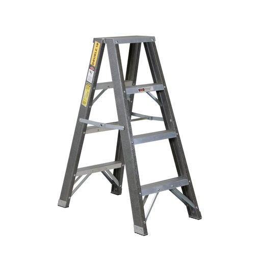 Fibreglass Double Sided Ladder -1.1m 3 Step + Top | TopmaQ